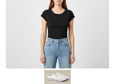 basic t shirty hugo boss: FB Sister, T-shirt damski, rozmiar XS — 6