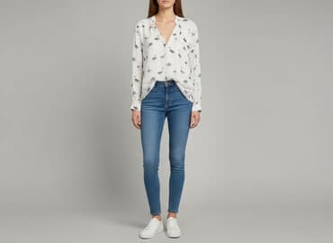 dluga biala koszula: Flamingo, Bluzka damska, rozmiar S — 5