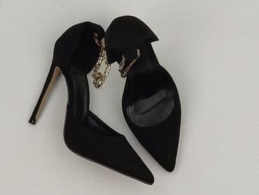 ccc sandały czarne na obcasie: Półbuty damskie, rozmiar 39 — 1