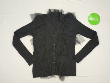 sweter z tiulowymi rękawami: Kardigan damski, rozmiar S — 2