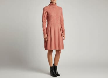 długi sweter z golfem sukienka: Women`s dress, size S — 1