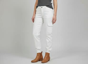 spodnie bojówki dresowe: Spodnie cargo damskie, rozmiar S — 7