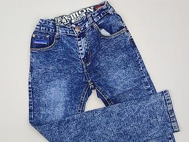 abc jeans: Spodnie jeansowe, 11 lat, 146, stan - Idealny — 1