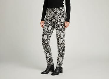 woskowane spodnie z wysokim stanem h m: H&M, Брюки жіночі, розмір L — 1