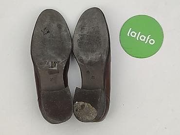 adidasy do ta: Skórzane mokasyny damskie – brązowe - Model: klasyczne — 6