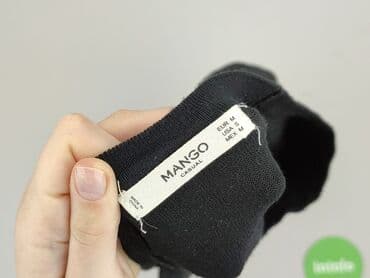 czarne t shirty basic: Mango, Bluzka damska, rozmiar M — 4