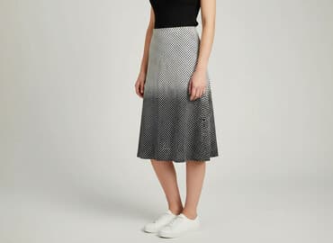 zara spódnice w kropki: Spódnica damska, rozmiar L — 1