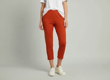 pomarańczowe rajstopy dla dzieci: Spodnie 3/4 damskie, rozmiar XS — 1