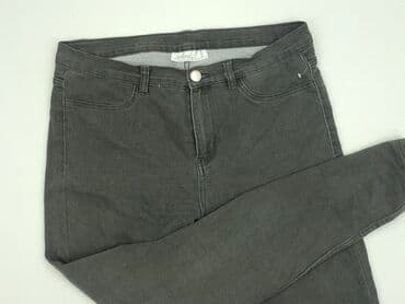 szare szerokie jeansy: Janina, Jeansy damskie, rozmiar XL — 1