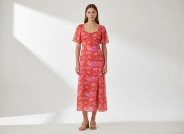 zwiewna sukienki na wesele maxi: Sukienka damska, rozmiar L — 7