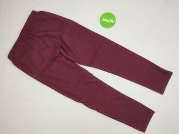 bordowe dżinsy: Leggings, Jeansy damskie, rozmiar M — 3