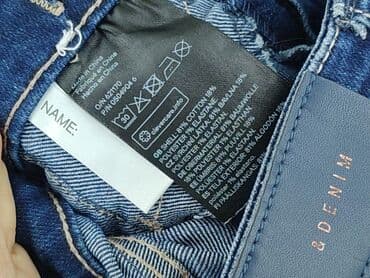 mom jeans granatowe: Spodnie jeansowe, H&M, 1.5-2 lat, 92, stan - Bardzo dobry — 5