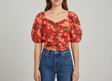 bluzki w paski z serduszkiem: H&M, Bluzka damska, rozmiar M — 7