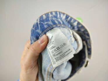 woskowane spodnie z wysokim stanem h m: H&M, Джинси жіночі, розмір S — 6