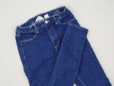 levis t shirt basic: Spodnie jeansowe, H&M, 11 lat, 140/146, stan - Bardzo dobry — 1