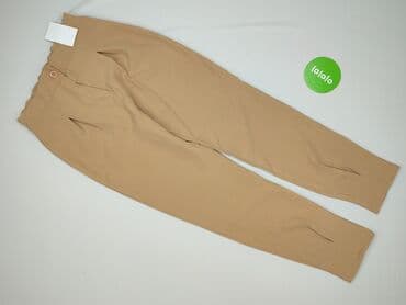 spodnie woskowane beż: Spodnie materiałowe damskie, rozmiar S — 2