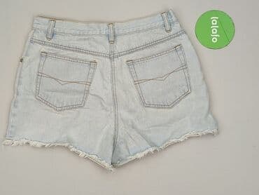 krótkie spodenki z wysokim stanem jeansowe: Szorty damskie, rozmiar L — 4