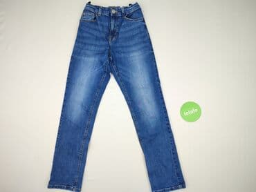 czarne woskowane spodnie: Jeans, Next, 12 years, 146/152, condition - Perfect — 2