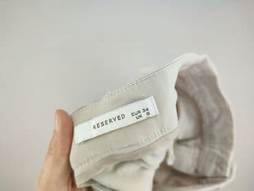 reserved sukienki czerwone: Reserved, Spodnie materiałowe damskie, rozmiar XS — 4