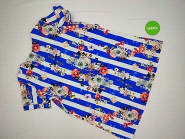 kolorowa bluzka w paski: Women's blouse, size M — 4