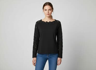 bluzki damskie z długim rękawem duże rozmiary: Women's blouse, size S — 1