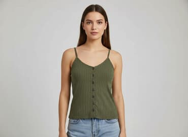 kamizelka damska krótka h m: H&M, Bluzka damska, rozmiar M — 7