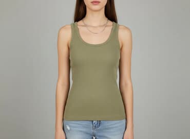 sinsay bluzki z krótkim rękawem: Sinsay, Top damski, rozmiar M — 6