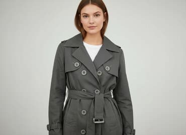 juicy couture buty zimowe: Trencz damski, rozmiar L — 7