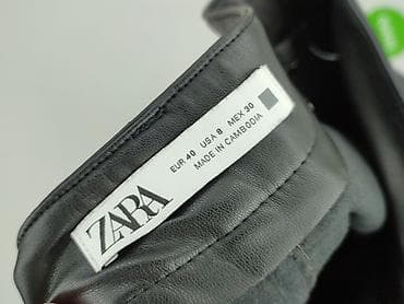 leopard: Zara, Spodnie materiałowe damskie, rozmiar L — 4