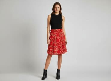 skórzane spódniczka rozkloszowane: Biaggini, Spódnica damska, rozmiar M — 7