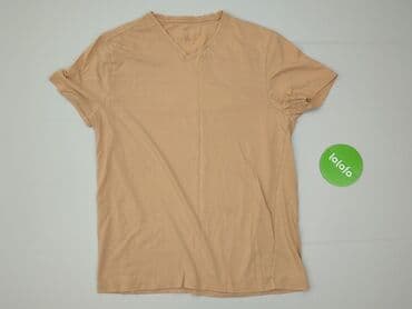 beige t shirty: H&M, T-shirt damski, S — 2