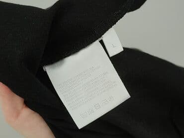 czarna sukienka ze srebrnymi wstawkami: Yessica, Sukienka damska, L — 6