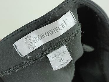 czarne spodnie materialowe: Spodnie materiałowe damskie, rozmiar S — 4