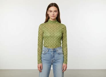 zielone eleganckie bluzki: Iets frans. , Bluzka damska, rozmiar S — 8