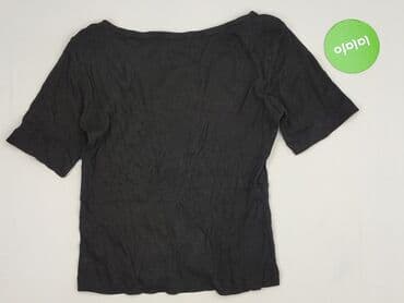 czarne prążkowane bluzki: Chic, Top damski, rozmiar M — 3