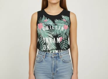 shein podkoszulki damskie: Chillin, T-shirt damski, rozmiar L — 6