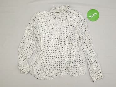 biale rajstopy w czarne kropki: Bluzka damska, S — 2