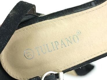 sandały na koturnie prima moda: Tulipano, Sandały damskie, rozmiar 37 — 7