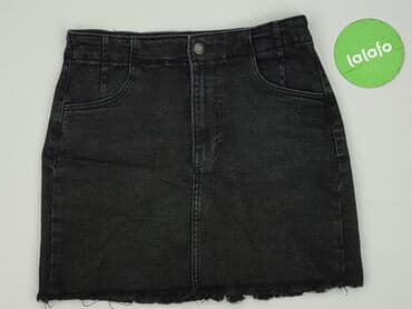 jeansy z asymetrycznym zapieciem: Bershka, Spódnica damska, rozmiar M — 2