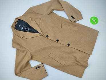 sweter vila: Męski płaszcz House System – kolor karmelowy/camel, rozmiar XXL. - — 2
