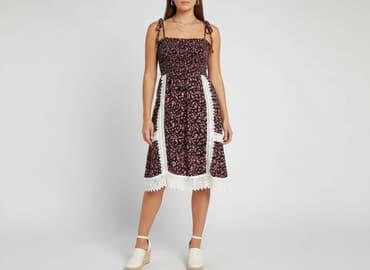 sukienka koronkowa biała boho: Sukienka damska, rozmiar S — 7