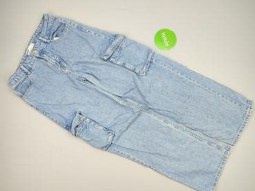 spodnie girlfriend: Bershka, Spodnie cargo damskie, rozmiar M — 2