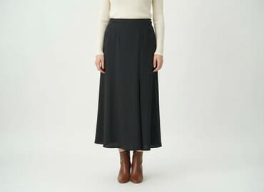 czarne prosta spódnice midi: Spódnica damska, rozmiar L — 5