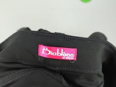 srebrne legginsy: Spodnie materiałowe damskie, L — 4