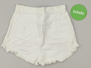 krótkie spodenki z wysokim stanem jeansowe: Szorty damskie, rozmiar S — 3