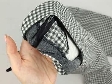 new yorker spodnie w krate: Material trousers for women, size XL — 5