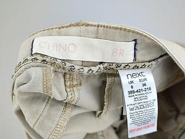 w.klapkach tekst: Chino, Spodnie materiałowe damskie, rozmiar S — 4