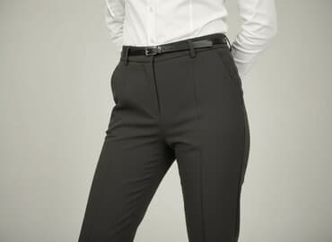 Material trousers for women, size S