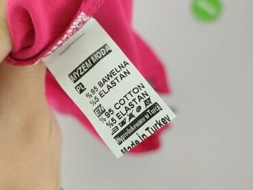 bluzka fuksja plus size: Bluzka damska, rozmiar 4XL — 5