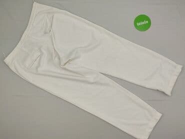 białe spodnie damskie mohito: Spodnie materiałowe damskie, rozmiar 2XL — 3